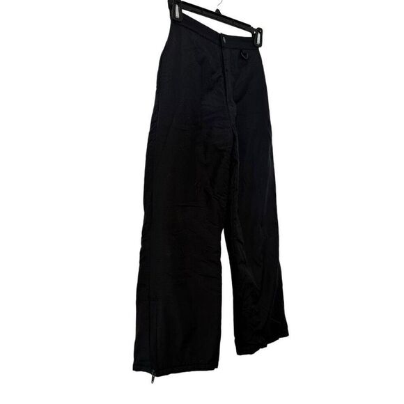 Girls SO Lined Side Zippered Leg Solid Ski Snow or Snowboarding Nylon Black Pant - Picture 5 of 6